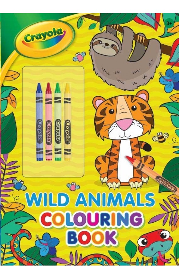 CRAYOLA WILD ANIMALS COLOURING BOOK